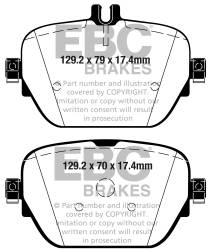 EBC Brakes - EBC Brakes DP32314C Redstuff Ceramic Low Dust Brake Pads - Image 1