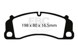 EBC Brakes - EBC Brakes DP32206C Redstuff Ceramic Low Dust Brake Pads for 13-22 Porsche 911 - Image 1