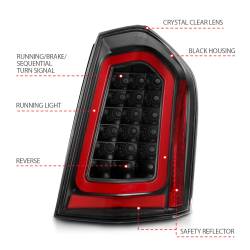 Anzo USA - Anzo USA 321343 Taillight Assembly for 11-14 300 - Image 2