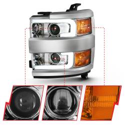 Anzo USA - Anzo USA 111360 Projector Headlight Set for Silverado 2500HD/3500HD - Image 3