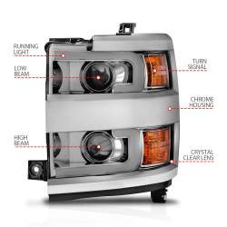 Anzo USA - Anzo USA 111366 Projector Headlight Set - Image 4