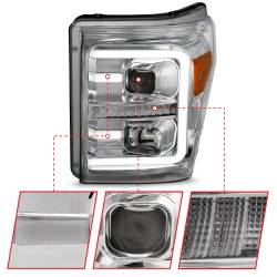 Anzo USA - Anzo USA 111407 Projector Headlight Set for 11-16 Ford Super Duty - Image 3