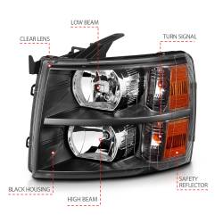 Anzo USA - Anzo USA 111393 Crystal Headlight Set - Image 2