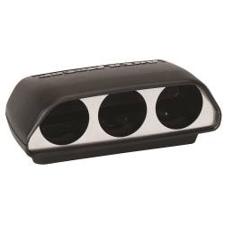 AutoMeter - AutoMeter 5288 Triple Dash Top Black 2-1/16" Universal - Image 3