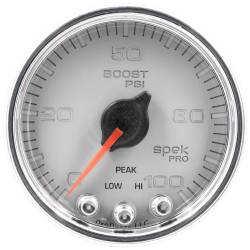 AutoMeter - AutoMeter P30521 Spek-Pro Boost Gauge 100PSI 2-1/16" Stepper Motor - Image 1