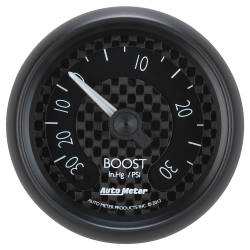 AutoMeter - AutoMeter 8003 GT Series Mechanical Boost/Vacuum Gauge 30" HG/30 PSI 2-1/16" - Image 1