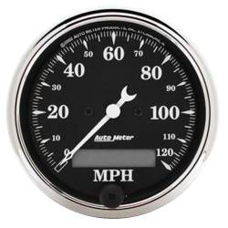 AutoMeter - AutoMeter 7033-OTB Old Tyme Black 5 Gauge Set MPH/OilP/Water/Volt/Fuel - Image 5