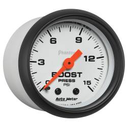 AutoMeter - AutoMeter 5702 Phantom Mechanical Boost Gauge 0-15PSI 2-1/16" - Image 3