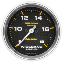 AutoMeter - AutoMeter 200870-40 Marine Analog Air/Fuel Ratio-Wideband Carbon 81-181 2-5/8" - Image 1