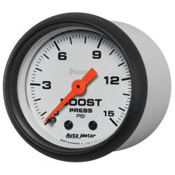 AutoMeter - AutoMeter 5702 Phantom Mechanical Boost Gauge 0-15PSI 2-1/16" - Image 2