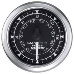 AutoMeter - AutoMeter 8150 Chrono Manifold Pressure Gauge 2-1/16" 15PSI Digital Stepper - Image 1