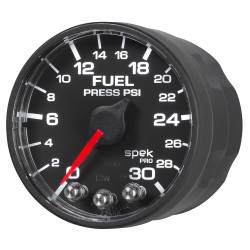 AutoMeter - AutoMeter P316328 Spek-Pro Fuel Pressure Gauge 30PSI 2-1/16" Motor Black/Blk - Image 2