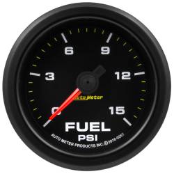 AutoMeter - AutoMeter 9261 Extreme Environment Fuel Press Gauge 15PSI 2-1/16" Stepper Motor - Image 1