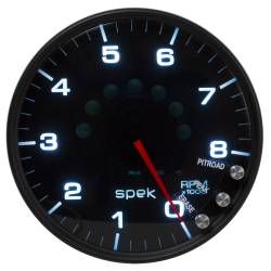 AutoMeter - AutoMeter P23852 Spek-Pro In-Dash Tacho 5" 8KRPM Blk Dial/Blk Bezel/Smoked Lens - Image 4