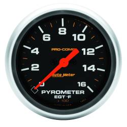 AutoMeter - AutoMeter 5444 Pro-Comp Digital Pyrometer Gauge 0-1600°F 2-5/8" Stepper Motor - Image 1