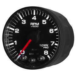 AutoMeter - AutoMeter P334328 Spek-Pro In-Dash Tachometer Black/Black 8000RPM 2-1/16" - Image 3