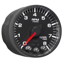 AutoMeter - AutoMeter P334328 Spek-Pro In-Dash Tachometer Black/Black 8000RPM 2-1/16" - Image 5
