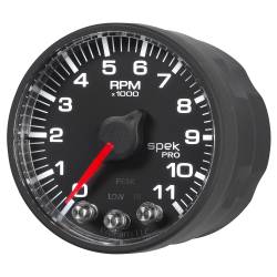 AutoMeter - AutoMeter P336328 Spek-Pro In-Dash Tachometer Black/Black 11000 RPM 2-1/16" - Image 2