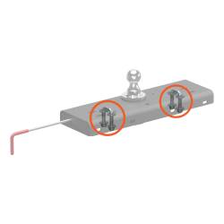 CURT - CURT 19260 Replacement Original Double Lock Safety Chain Anchor Kit for 60607 - Image 2