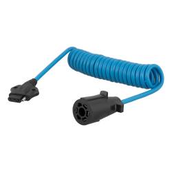CURT - CURT 57280 8' Electrical Adapter Harness 7-Way RV Blade Vehicle To 4-Way Flat Tr - Image 1
