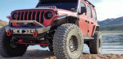 Road Armor - Road Armor 518LFF0Z Stealth Front Fender Body Armor Raw SS for 18+ Jeep JL/JT - Image 1