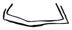 Crown Automotive Jeep Replacement - Crown Automotive 55395174K Door Glass Seal Kit for 97-06 Jeep Wrangler TJ - Image 1