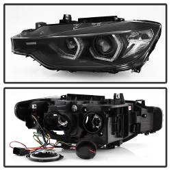 Spyder Auto - Spyder Auto 5084347 DRL LED Projector Headlights Black for 12-14 BMW F30 3Series - Image 3