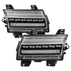 Spyder Auto - Spyder Auto 5086785 Full LED Front Bumper Lights Sequential Signal Black - Image 1