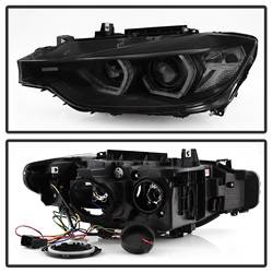 Spyder Auto - Spyder Auto 5085047 Projector Headlights LED DRL Black Smoke - Image 2