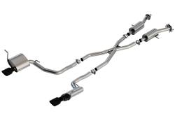 Borla - Borla 140835BC S-Type Cat-Back Exhaust One Split Rear Exit for 14-21 Grand C 3.6 - Image 1