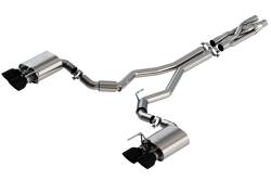 Borla - Borla 40837BC ATAK Cat-Back Exhaust Dual Split RR Exit for 20-22 Mustang Shelby - Image 1