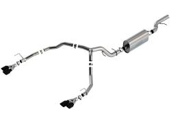 Borla - Borla 140858BC Touring Cat-Back Exhaust Dual Split RR Exit for 21-26 Tahoe/Yukon - Image 1