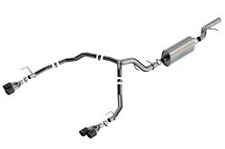 Borla - Borla 140858CF Touring Cat-Back Exhaust Dual Split RR Exit for 21-26 Tahoe/Yukon - Image 1