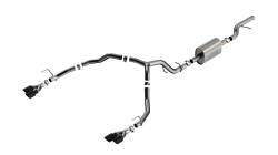 Borla - Borla 140857BC S-Type Cat-Back Exhaust Truck Dual Split RR Exit for 21-26 Tahoe - Image 1