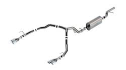 Borla - Borla 140856 Touring Cat-Back Exhaust Dual Split RR Exit for 21-26 Tahoe Premier - Image 1