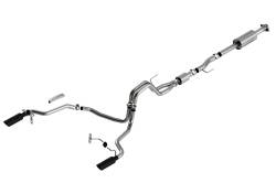 Borla - Borla 140866BC S-Type Cat-Back Exhaust Truck One Split RR Exit 21-26 F150 5.0L - Image 1