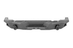 Rough Country 510910 Black Heavy Duty Rear Bumper w/LEDs Black for 21-26 Bronco
