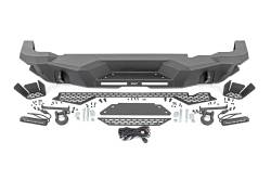 Rough Country Suspension Systems - Rough Country 510910 Black Heavy Duty Rear Bumper w/LEDs Black for 21-26 Bronco - Image 5