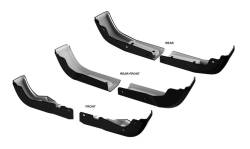 Gatorback Front/Rear Splashguard Finishing Caps Black Sierra 1500 FC003K