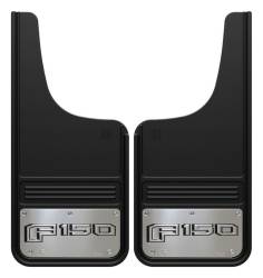 Gatorback - Gatorback 12"x26" Cut-Style Black Mud Flaps F150 Logo GA1226CUTF150-2 - Image 1