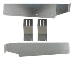 Gatorback 19" Rear Dually Mud Flap Brackets-Silver F350 Super Duty GB755009