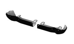 Gatorback Front Splashguard Finishing Caps Black Sierra HD FC004F