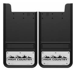 Gatorback - Gatorback 12"x23" Universal Black Mud Flaps High Country Logo GB1223HC - Image 1