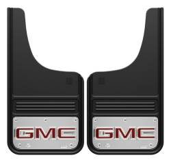 Gatorback - Gatorback 12"x23" Cut-Style Black Mud Flaps GMC Logo GB1223CUTGR-2 - Image 1