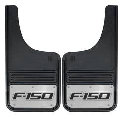 Gatorback - Gatorback 12"x23" Cut-Style Black Mud Flaps F150 Logo GB1223CUTF150 - Image 1