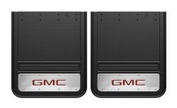Gatorback - Gatorback GB2124GR-2 21"x24" Rear Dually Black Mud Flaps GMC Logo - Image 1