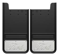 Gatorback - Gatorback 12"x23" Universal Black Mud Flaps Ford Script Logo GB1223FS - Image 1