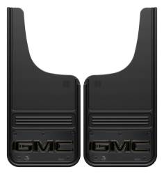 Gatorback - Gatorback 12"x26" Cut-Style Black Mud Flaps GMC Logo GM1226CUTG-2 - Image 1