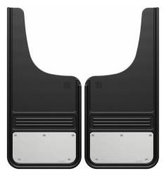 Gatorback - Gatorback 12"x26" Cut-Style Black Mud Flaps Blank Stainless GB1226CUTSS - Image 1