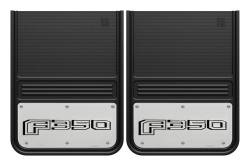 Gatorback - Gatorback 14"x18" Universal Black Mud Flaps F350 Logo GB1418F350-2 - Image 1
